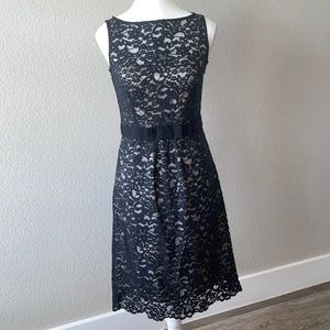 1.2.3 Paris Black Lace Midi DressSize 36 Fr